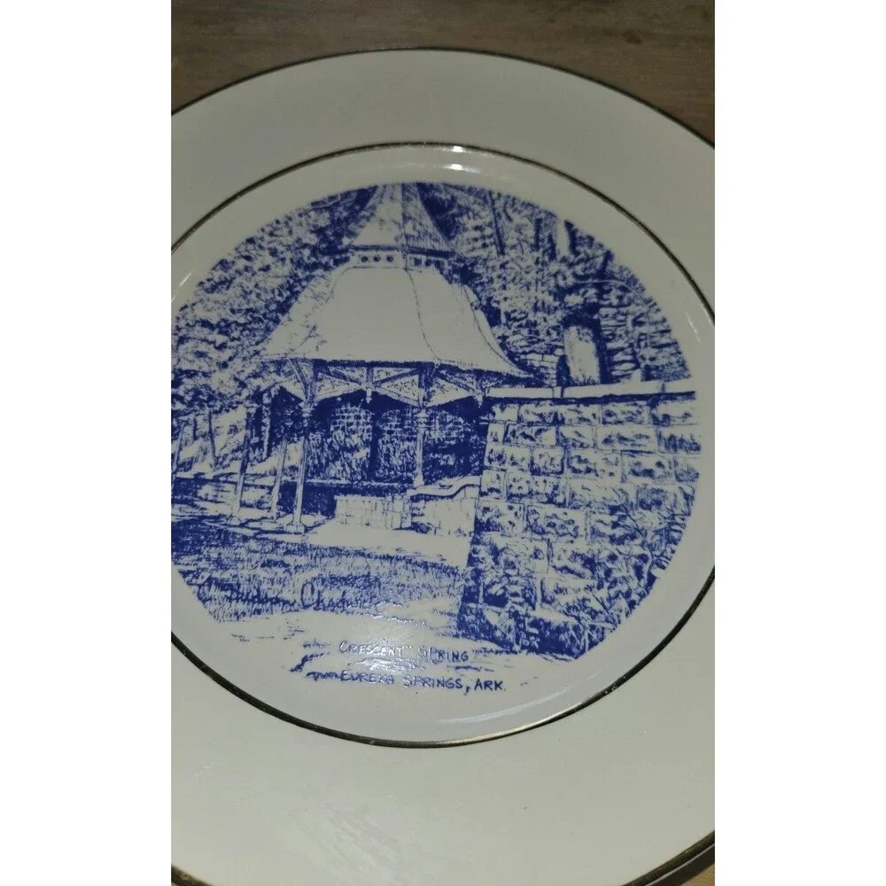 VTG Eureka Springs Arkansas 100 Centennial 1879-1979 Souvenir Plate CRESCENT SPR